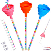 Load image into Gallery viewer, 3Pcs Beading Funnel, Clay Beads Beading Supplies Tools, Bracelet Making Kit for Adults, Bead Threader for Jewelry Making, Friendship Bracelet Beading Beedles