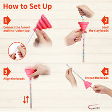Load image into Gallery viewer, 3Pcs Beading Funnel, Clay Beads Beading Supplies Tools, Bracelet Making Kit for Adults, Bead Threader for Jewelry Making, Friendship Bracelet Beading Beedles
