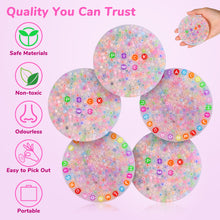 Load image into Gallery viewer, 800Pcs Picking Pad Silicone Crafting Kit, Make 5 Picking Pads in A Set, Sensory Anti Skin Picking Fidget Toys for Anxiety, DIY Making Kit for Picking Pad and Beads Bracelet for 6+ Kid, Children, Adult