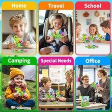 Load image into Gallery viewer, 2 Pcs Color Sorting Sensory Toys for Toddlers, Fine Motor Skills Game for Kids, Color Matching Counting Toys, Preschool Learning Activities Calm Down Dinosaur Montessori Toys for Boys Girls Ages 3+