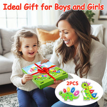 Load image into Gallery viewer, 2 Pcs Color Sorting Sensory Toys for Toddlers, Fine Motor Skills Game for Kids, Color Matching Counting Toys, Preschool Learning Activities Calm Down Dinosaur Montessori Toys for Boys Girls Ages 3+