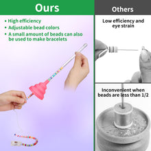 Load image into Gallery viewer, 3Pcs Beading Funnel, Clay Beads Beading Supplies Tools, Bracelet Making Kit for Adults, Bead Threader for Jewelry Making, Friendship Bracelet Beading Beedles