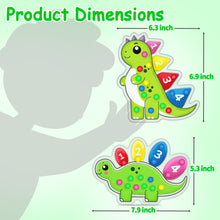 Load image into Gallery viewer, 2 Pcs Color Sorting Sensory Toys for Toddlers, Fine Motor Skills Game for Kids, Color Matching Counting Toys, Preschool Learning Activities Calm Down Dinosaur Montessori Toys for Boys Girls Ages 3+