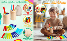 Load image into Gallery viewer, Learning Toys for Toddlers 1-3, Color Sorting Sensory Toys, Montessori Toys for 2 Year Old, Shape Sorters for Toddlers 1-3, Educational Toys for 2 Year Old
