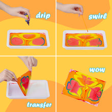 Load image into Gallery viewer, KidSquare Marbling Paint Kit for Kids Water Art Paint Set Arts and Crafts for Girls & Boys Age 4-12 Gift for Easter Christmas Thanksgiving Kids Activities for Age 4 5 6 7 8 9 10