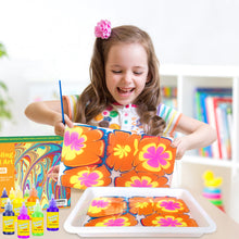 Load image into Gallery viewer, KidSquare Marbling Paint Kit for Kids Water Art Paint Set Arts and Crafts for Girls & Boys Age 4-12 Gift for Easter Christmas Thanksgiving Kids Activities for Age 4 5 6 7 8 9 10