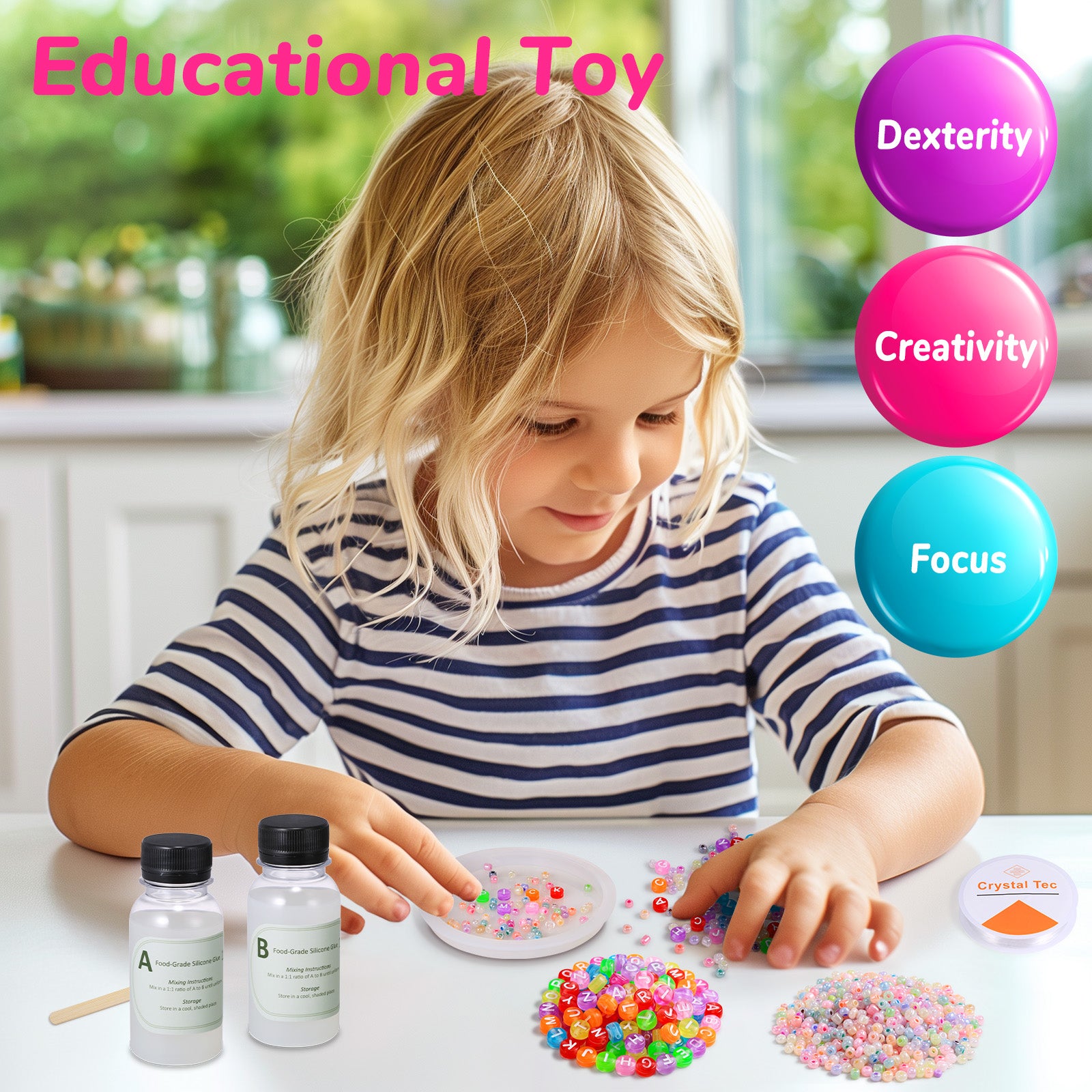 thumbnail image 2 of 2-Pack Skin Picking Fidget Toys With Tweezers - Silicone Sensory Pads For Anxiety Relief 2 of 13